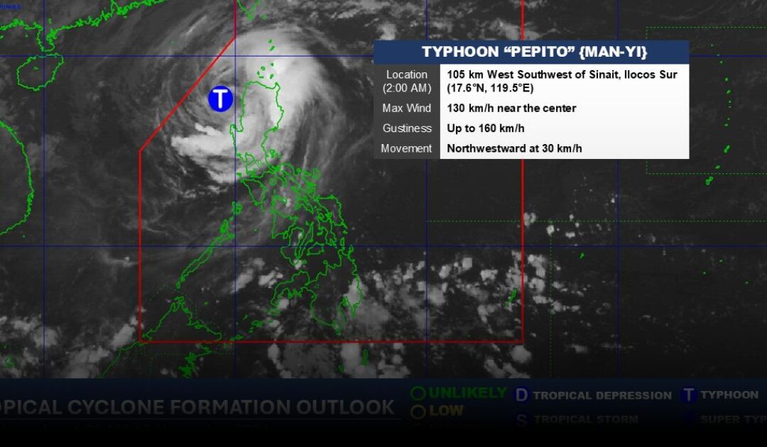 SITREP 1: Situational Report on Typhoon Pepito (Man-Yi) in Luzon, Philippines